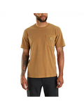 RE-ENGINEERED RELAXED FIT LIGHTWEIGHT GARMENT DYED POCKET TEE S/S - CARHARTT BROWN