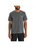 RE-ENGINEERED RELAXED FIT LIGHTWEIGHT GARMENT DYED POCKET TEE S/S - SHADOW
