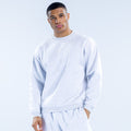 Recharge sweatshirt in light heather gray, crew neck, long sleeves, ribbed cuffs