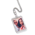 Rectangle Style Photo Pendant