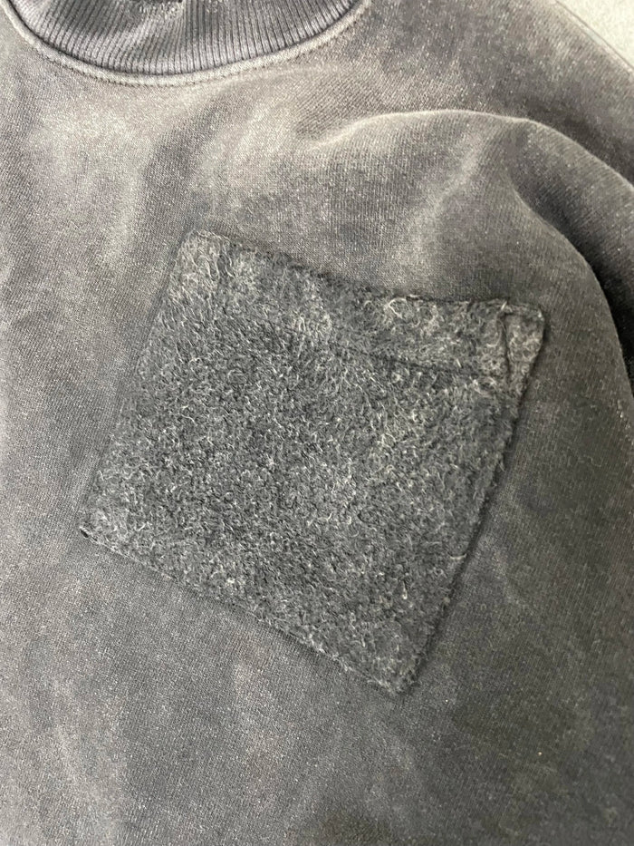 REVERSE POCKET CREW - AGED BLACK
