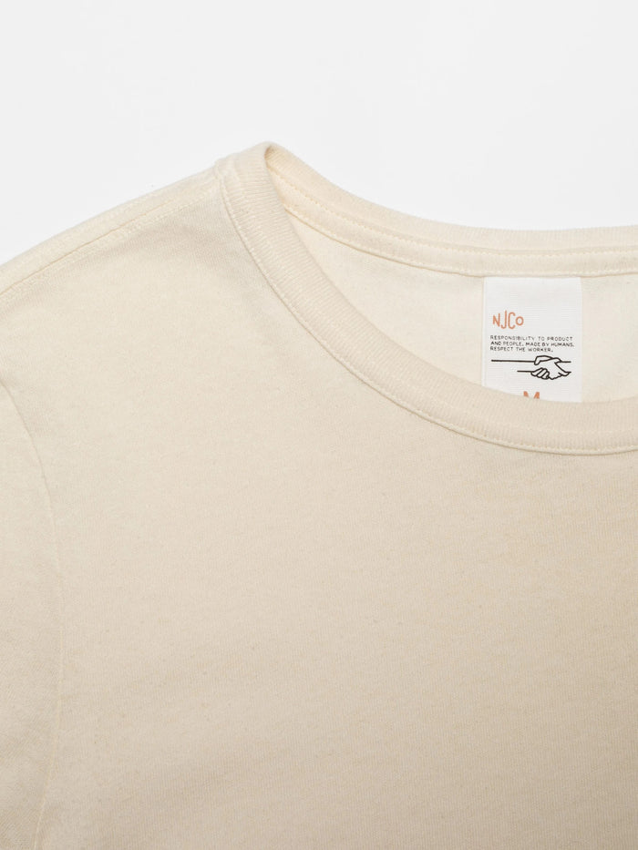 Ricky Embo Pocket T-Shirt - Ecru