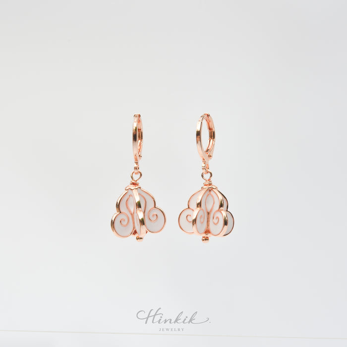Rose Gold-Plated Ruk Flower Earrings