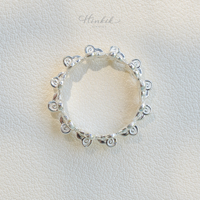 RUK Ring – Handmade Thai Flower Ring in Sterling Silver 925 | Minimal Jewelry by Hinkik