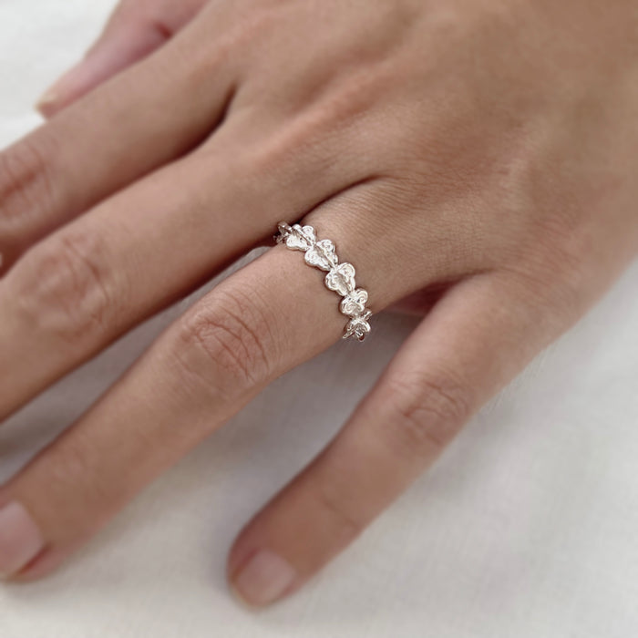 RUK Ring – Handmade Thai Flower Ring in Sterling Silver 925 | Minimal Jewelry by Hinkik