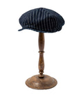 SC02070 9 OZ. WABASH STRIPE APPLEJACK CAP - INDIGO WABASH