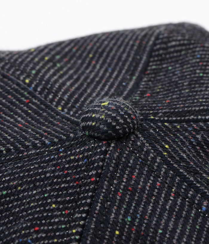 SC02768 FICTION ROMANCE 13.7oz. INDIGO NEP DENIM APPLEJACK CAP - INDIGO