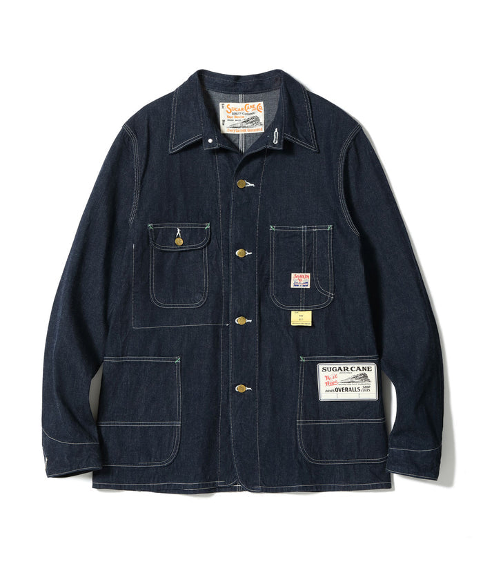 SC15655 11oz. BLUE DENIM WORK COAT - INDIGO