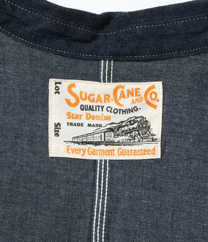 SC15655 11oz. BLUE DENIM WORK COAT - INDIGO