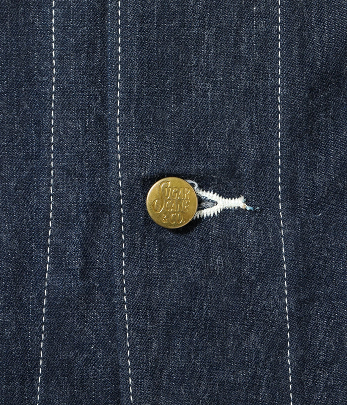 SC15655 11oz. BLUE DENIM WORK COAT - INDIGO