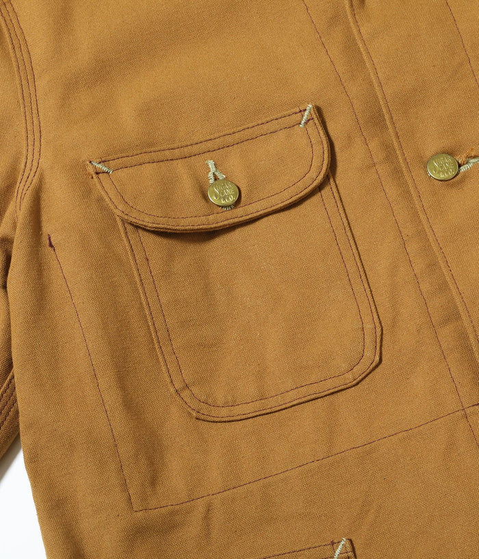 SC15657 13oz. BROWN DUCK WORK COAT - BROWN
