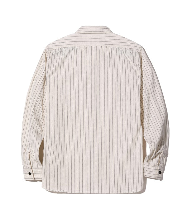 SC27076 FICTION ROMANCE 8.5OZ. WHITE WABASH STRIPE WORK SHIRT (LONG SLEEVE) - WHITE WABASH