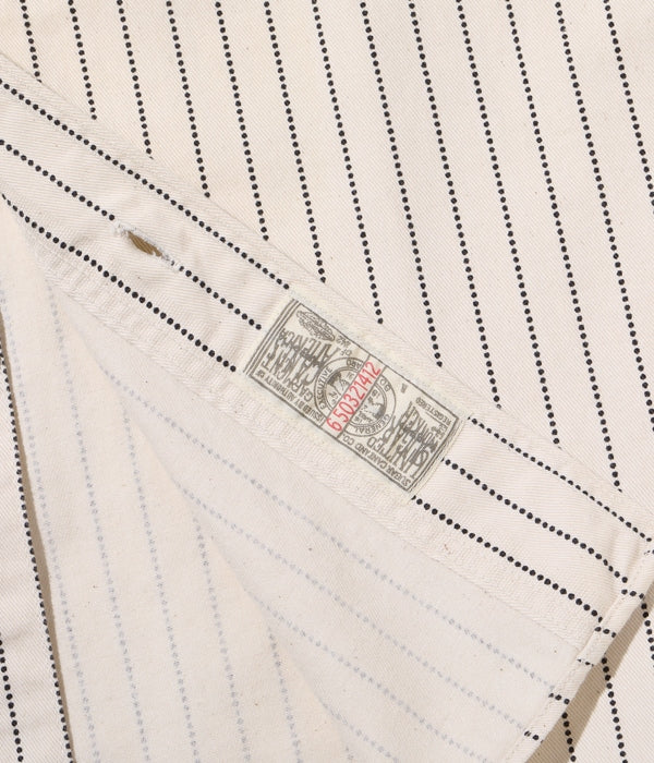 SC27076 FICTION ROMANCE 8.5OZ. WHITE WABASH STRIPE WORK SHIRT (LONG SLEEVE) - WHITE WABASH