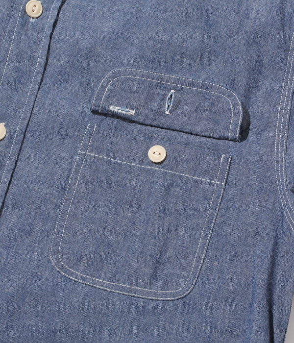 SC27850 BLUE CHAMBRAY WORK SHIRT L/S - INDIGO