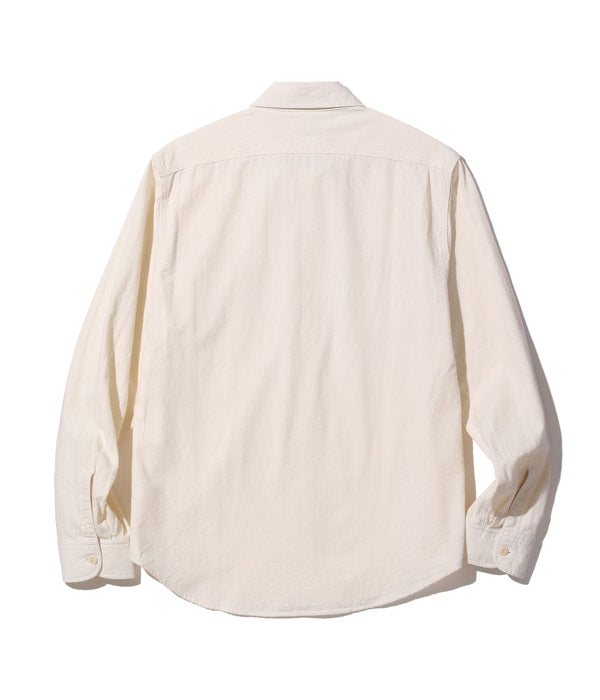 SC27851 WHITE CHAMBRAY WORK SHIRT L/S - WHITE