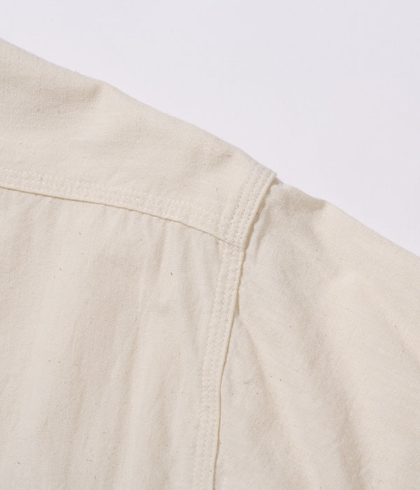 SC27851 WHITE CHAMBRAY WORK SHIRT L/S - WHITE