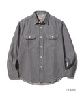 SC27853 HICKORY STRIPE WORK SHIRT - BLACK