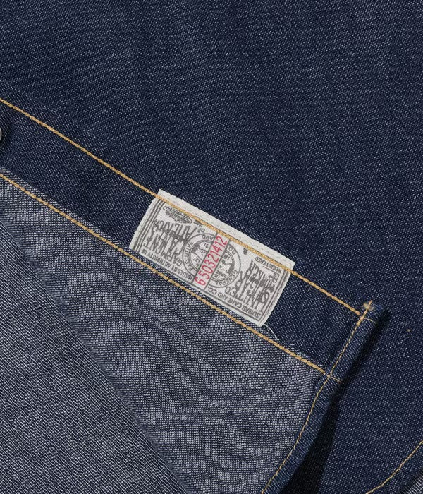 SC28190 BLUE DENIM WESTERN SHIRT - INDIGO