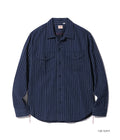 SC28652 COKE STRIPE WORK SHIRT (LONG SLEEVE) - NAVY