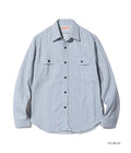 SC29146 DOBBY STRIPE WORK SHIRT - BLUE