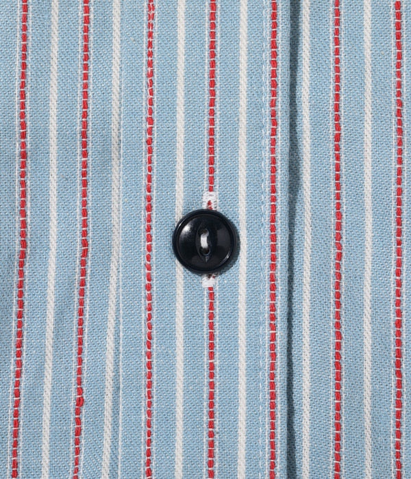 SC29146 DOBBY STRIPE WORK SHIRT - BLUE