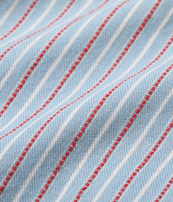 SC29146 DOBBY STRIPE WORK SHIRT - BLUE