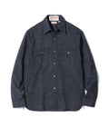 SC29385 FICTION ROMANCE 7.2oz. INDIGO STRIPE WORK SHIRT - INDIGO