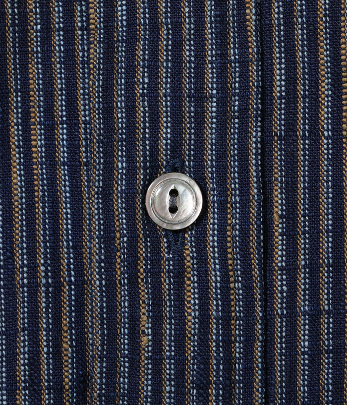 SC29385 FICTION ROMANCE 7.2oz. INDIGO STRIPE WORK SHIRT - INDIGO