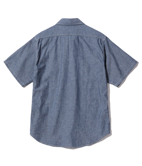 SC37941 BLUE CHAMBRAY S/S WORK SHIRT - BLUE