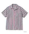 SC39119 HEART STRIPE OPEN SHIRT - NAVY
