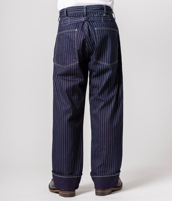 SC40786A / 9OZ. WABASH STRIPE ENGINEER PANTS - INDIGO WABASH