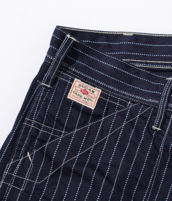 SC40786A / 9OZ. WABASH STRIPE ENGINEER PANTS - INDIGO WABASH