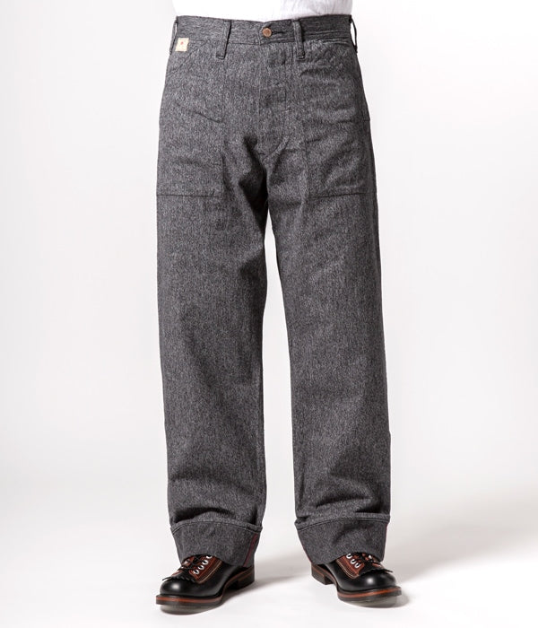 SC41825 9OZ. BLACK COVERT ENGINEER PANTS - BLACK