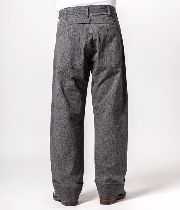 SC41825 9OZ. BLACK COVERT ENGINEER PANTS - BLACK