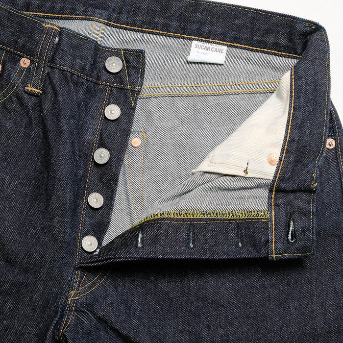 SC42021A SUGAR CANE  14.25OZ.2021 MODEL (SLIM FIT) ONE WASH - INDIGO