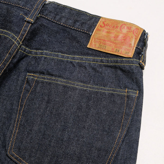 SC42021A SUGAR CANE  14.25OZ.2021 MODEL (SLIM FIT) ONE WASH - INDIGO