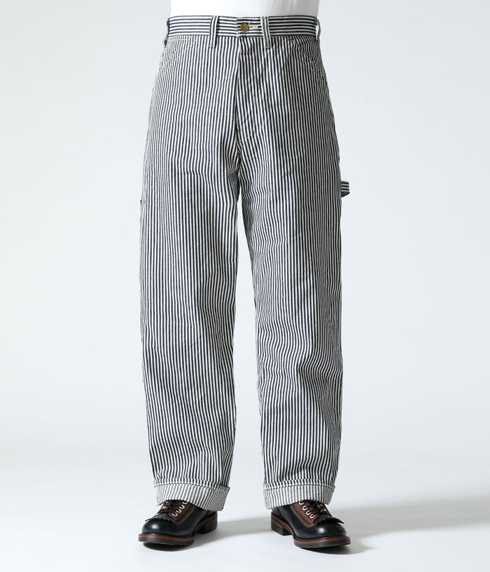 SC42496 11oz. HICKORY STRIPE WORK PANTS - HICKORY