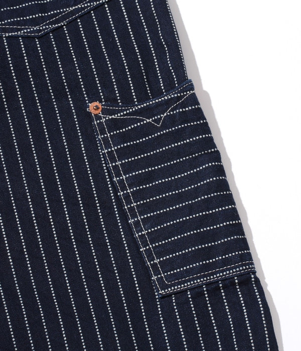 SC51443 FICTION ROMANCE 9OZ. WABASH STRIPE ZIP FLY SHORTS - A.NAVY
