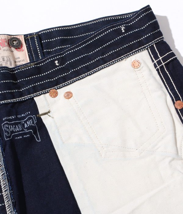 SC51443 FICTION ROMANCE 9OZ. WABASH STRIPE ZIP FLY SHORTS - A.NAVY
