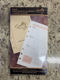 Scully 2026 DOS-01-27 Monthly + Weekly 6.75" x 3.75" 6-Ring Agenda Refill