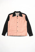 SE29578 SWITCHING FLANNEL SPORT SHIRT - PINK/BLACK