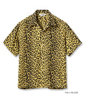 SH39490 HIGH DENSITY RAYON OPEN SHIRT “LEOPARD” - BEIGE