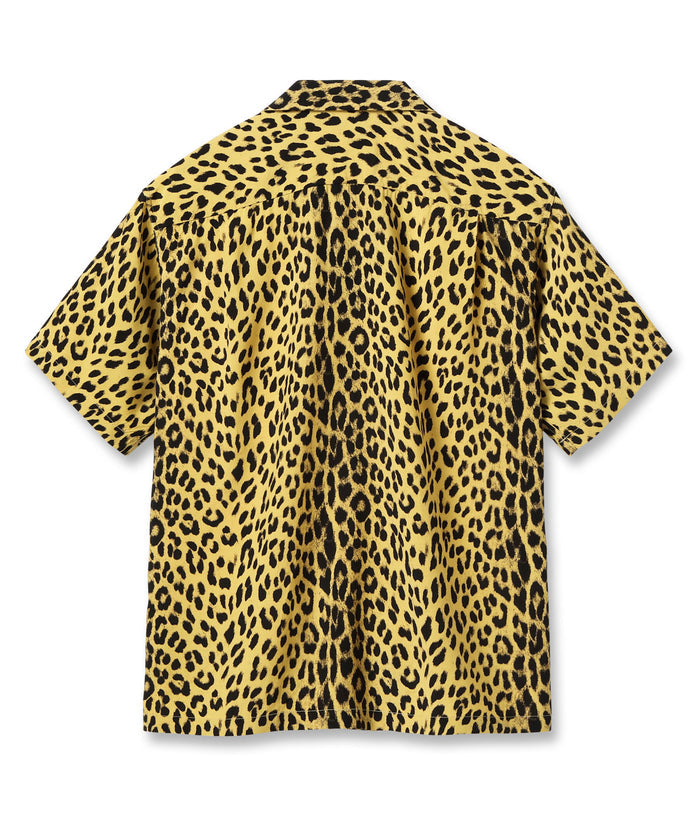 SH39490 HIGH DENSITY RAYON OPEN SHIRT “LEOPARD” - BEIGE