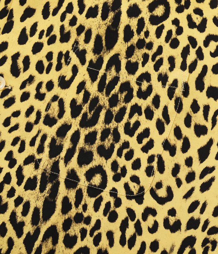 SH39490 HIGH DENSITY RAYON OPEN SHIRT “LEOPARD” - BEIGE
