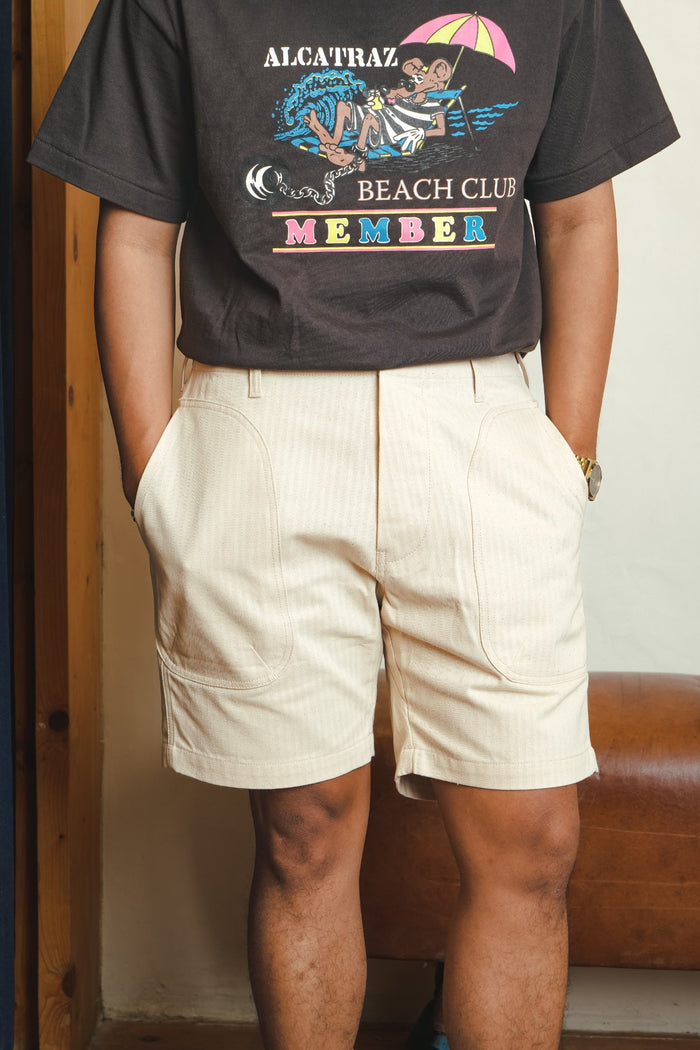 SHORT DECK PANTS - NATURAL HBT