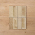 Pattern no Hand Sicily Beige Gloss Bejmat Cushioned Edge Porcelain Tile 75x200mm 720GLEBEG - The Blue Space