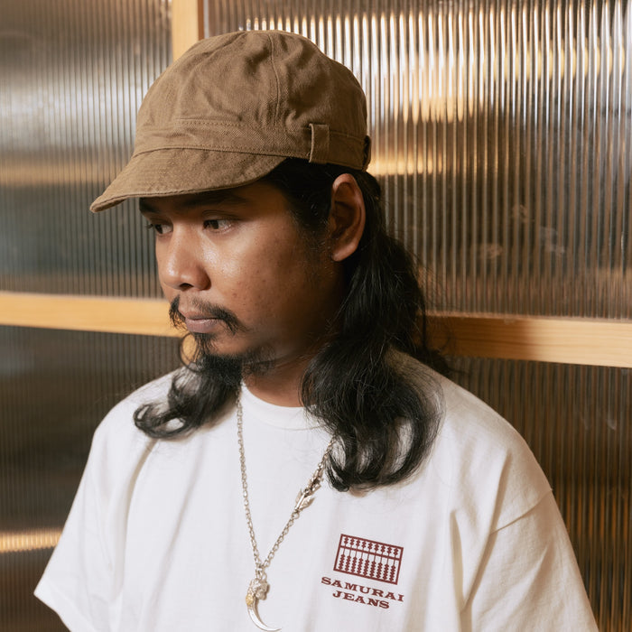 SJ201WC-42CPII (Heavy Chino Work Cap) - KHAKI