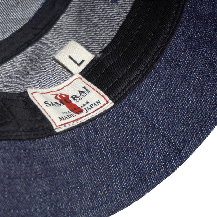 SJ401BH-RD RANDOM DENIM BUCKET HAT - INDIGO