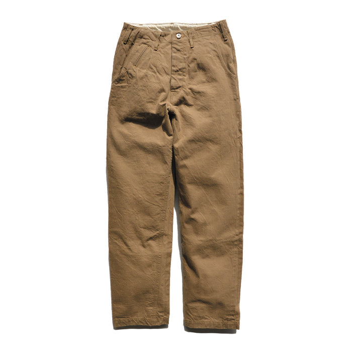 SJ48CP Heavy Chino Wide Trousers - KHAKI