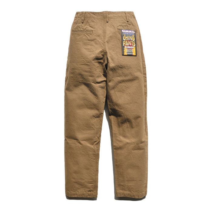 SJ48CP Heavy Chino Wide Trousers - KHAKI